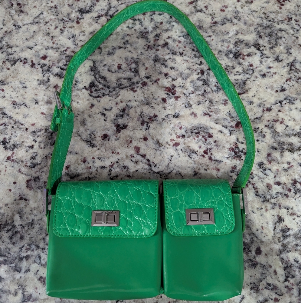 BY FAR Green Shoulder Bag